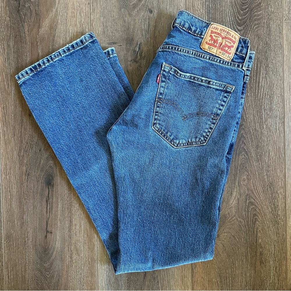 Levi's 527 Men's Medium Blue Straight Jeans 32 x 34